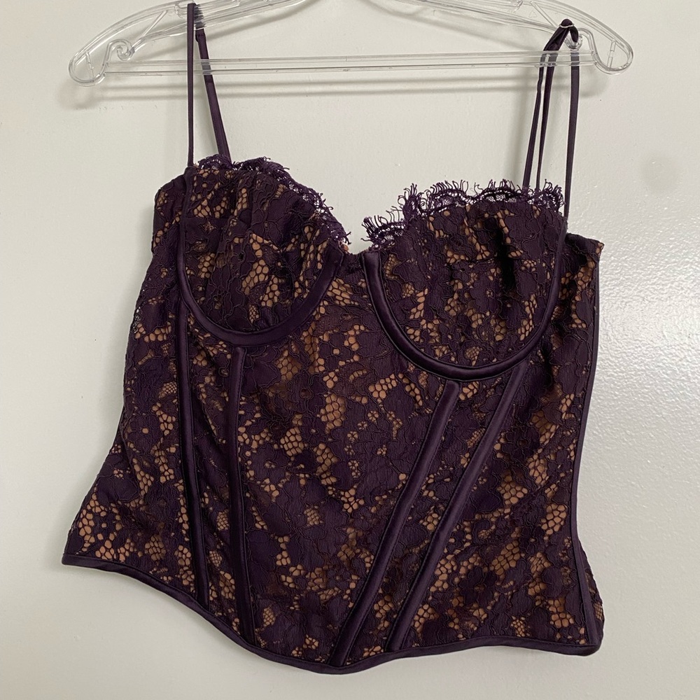 Black lace corset top from House of Cb